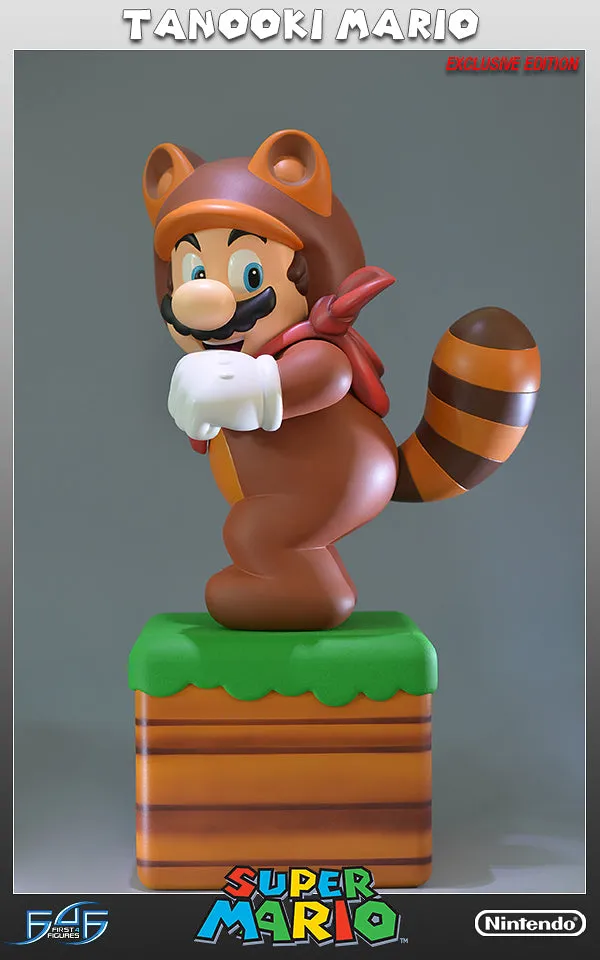 First 4 Figures Super Mario Tanooki Mario statuetă exclusivă