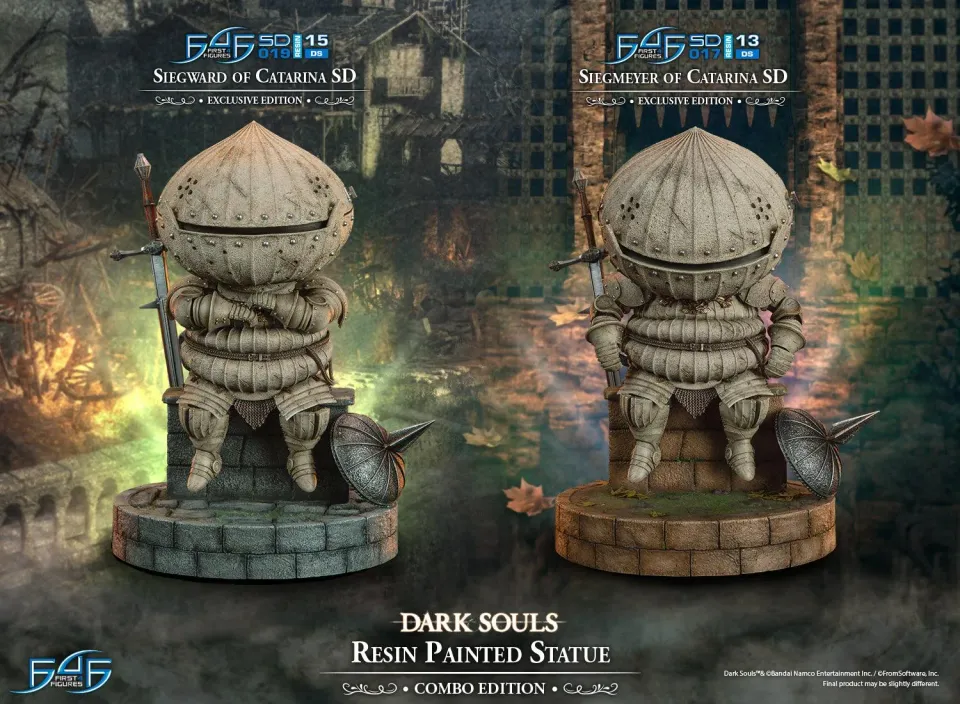 First 4 Figures Dark Souls Siegmeyer Siegward statueta Combo Edition rasina