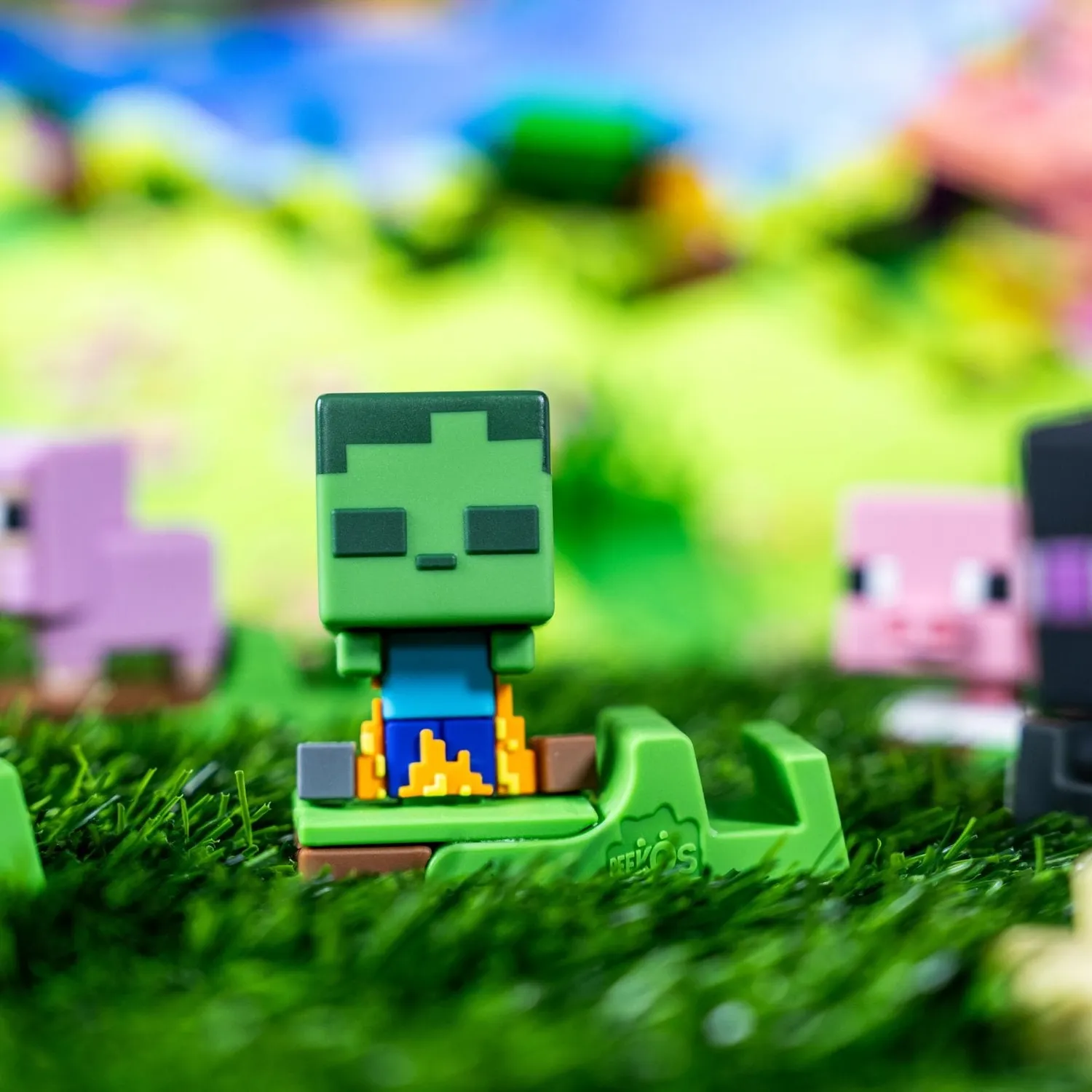 Exquisite Gaming Minecraft Peekos suport telefon set 6 figurine
