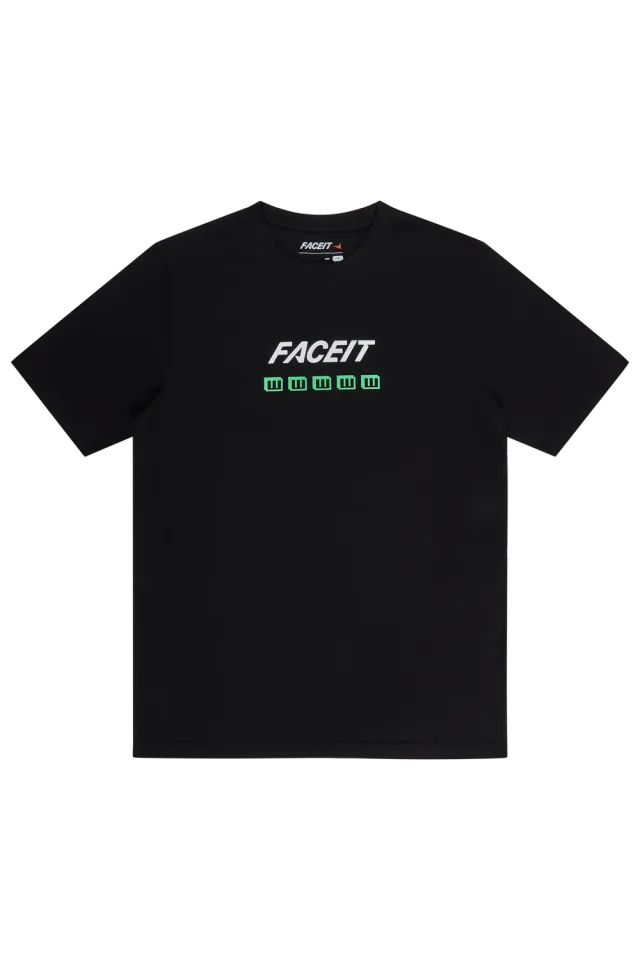 FACEIT Win Streak tricou negru bumbac unisex
