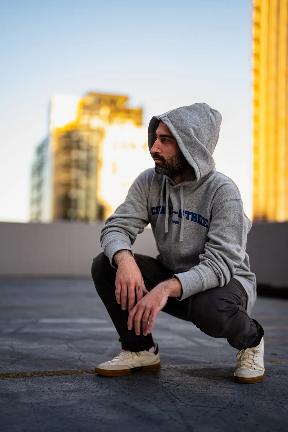 ESL Gaming College Hoodie hanorac gri Counter-Strike bumbac