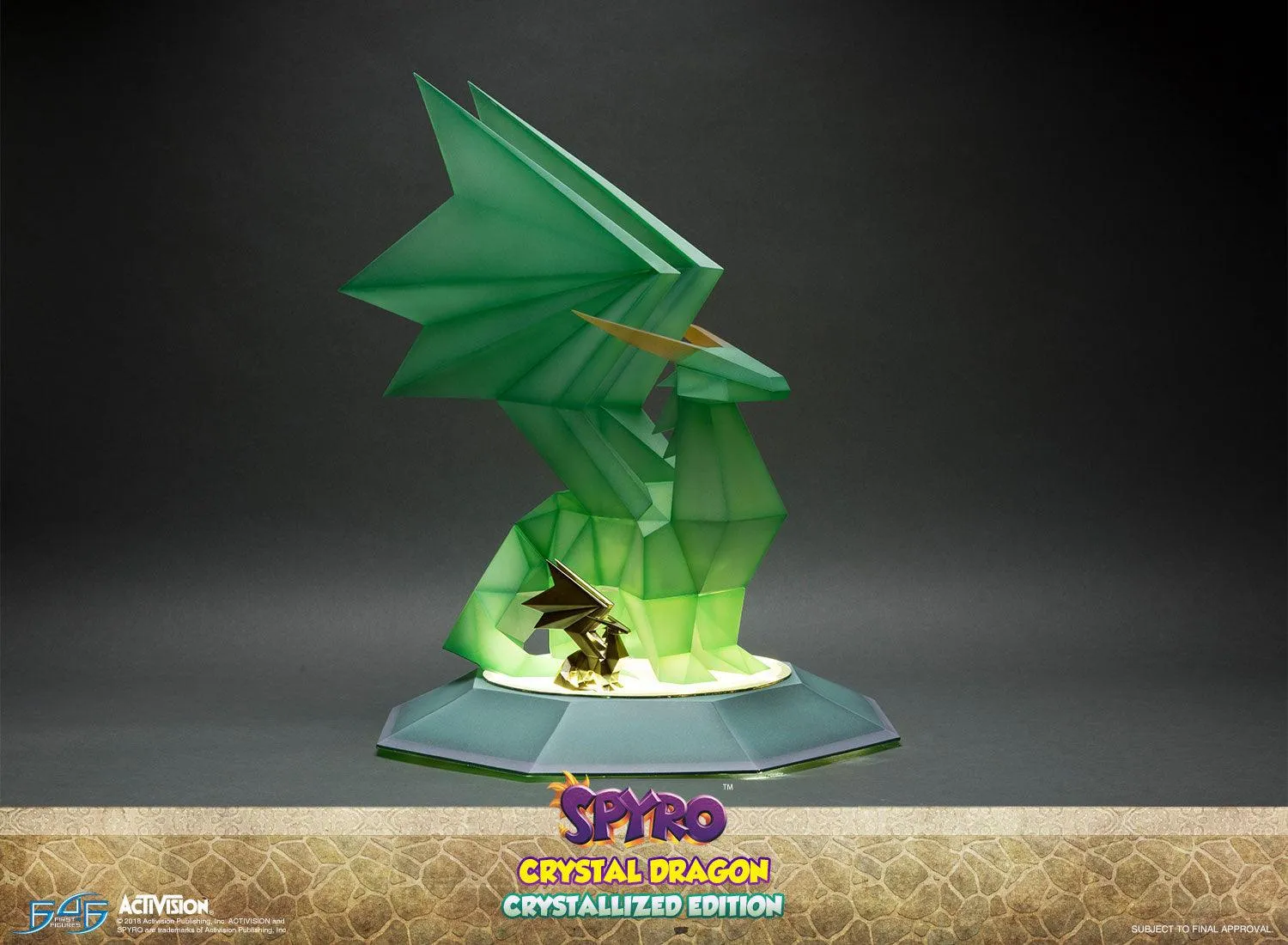 First 4 Figures Spyro Crystal Dragon statueta Crystallized