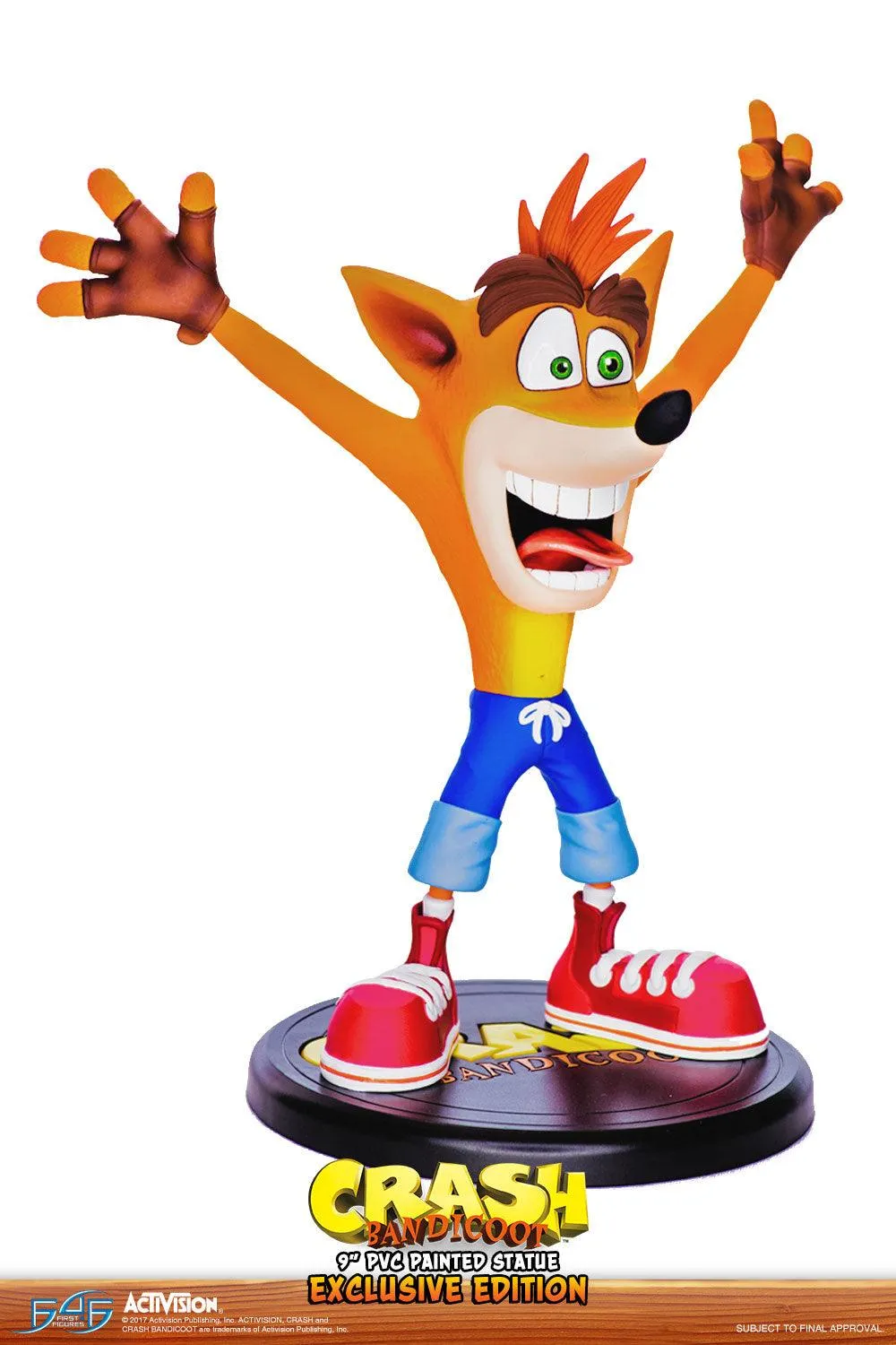 First 4 Figures Crash Bandicoot statueta PVC Exclusive 9 inch