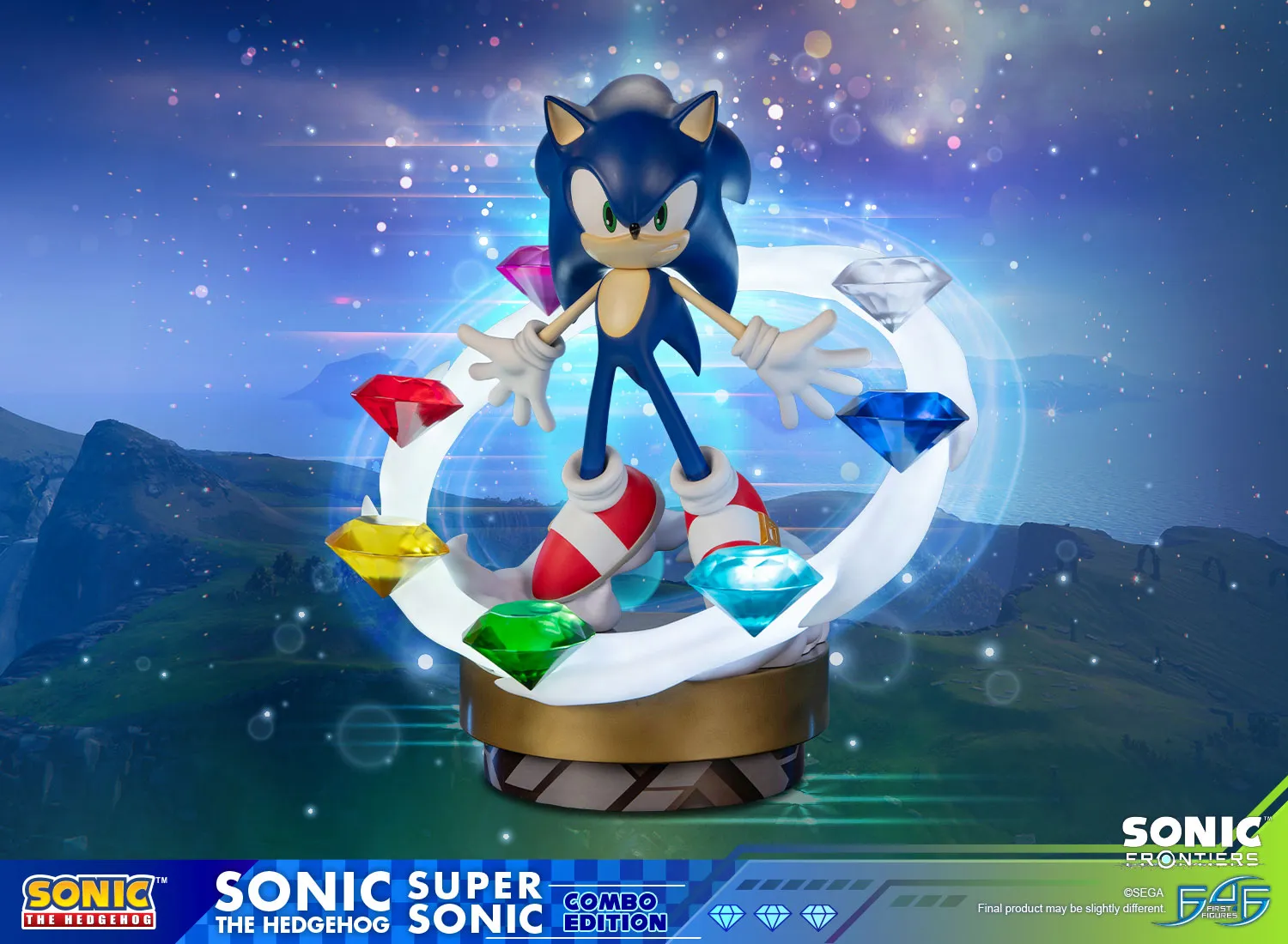 First 4 Figures Sonic Frontiers Sonic+Super Sonic set LED