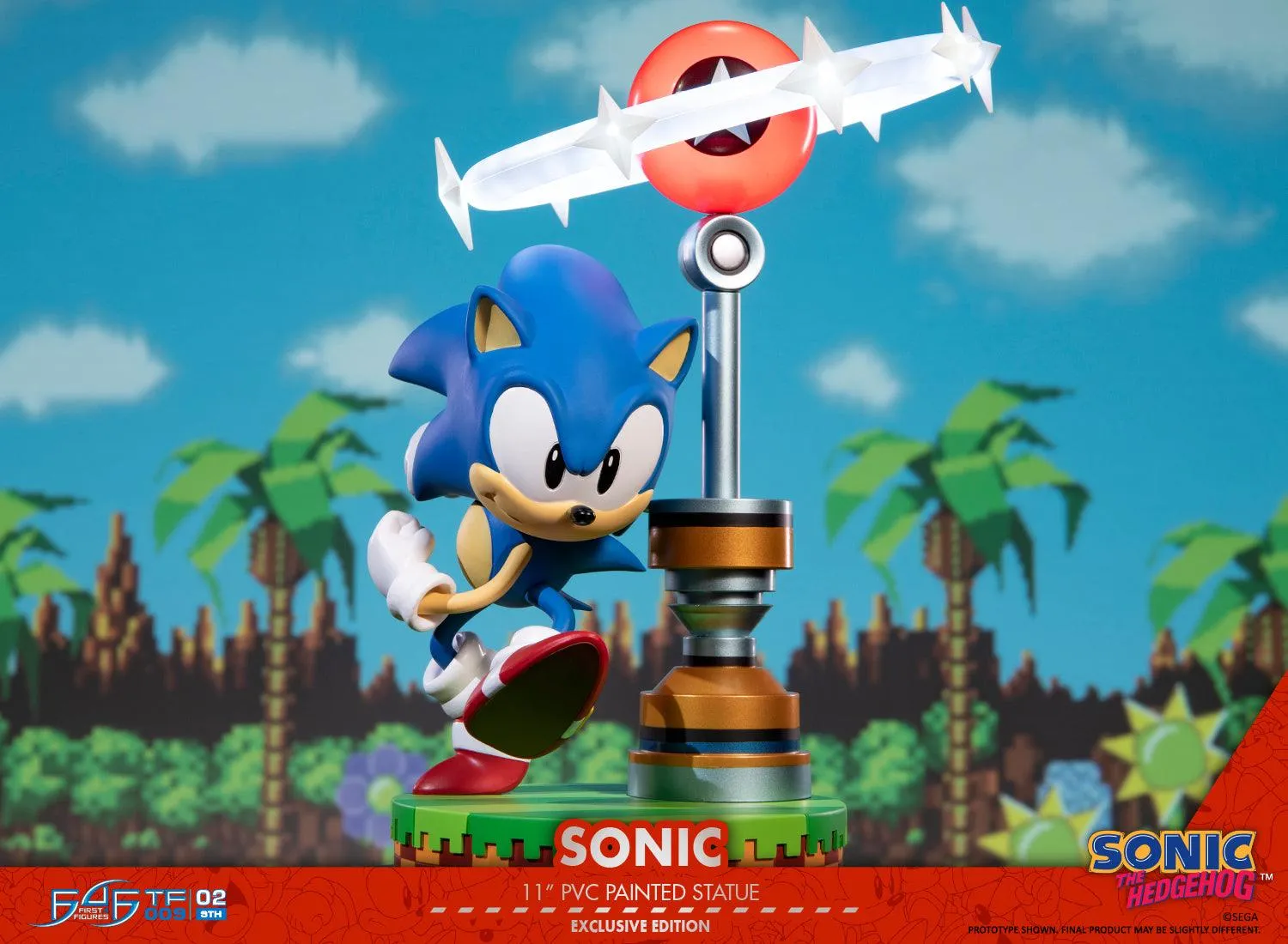 First 4 Figures Sonic Sonic statuetă PVC Exclusive LED 28 cm