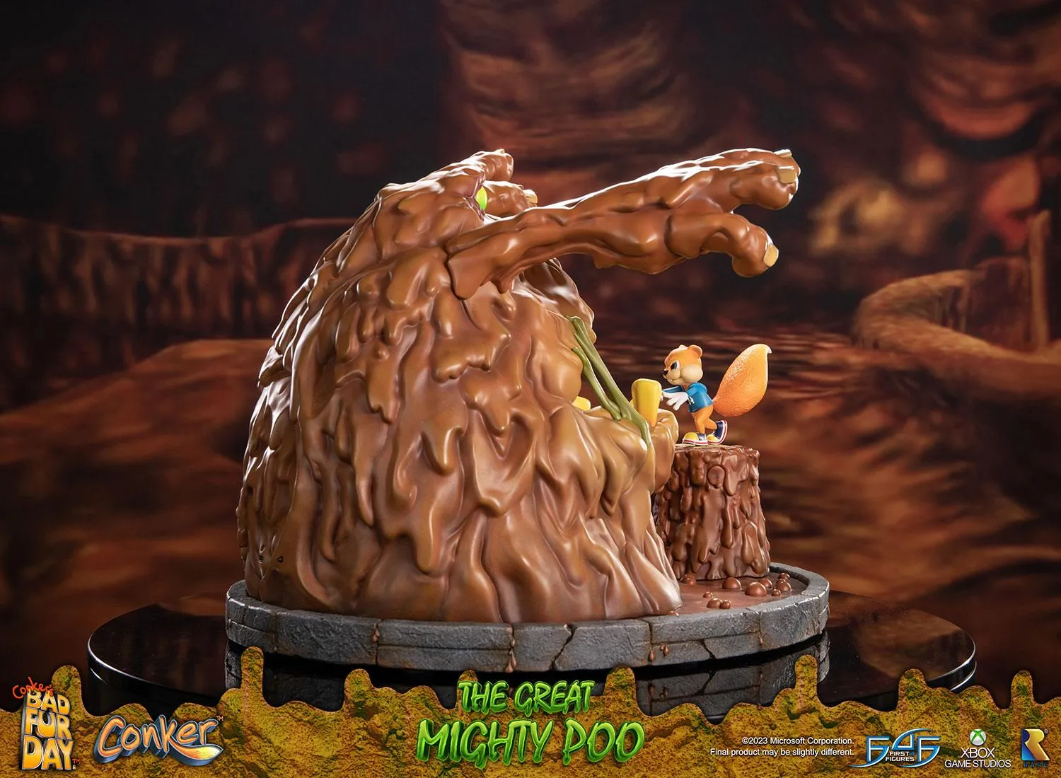 First 4 Figures Conker Great Mighty Poo statuie rasina 36,5 cm