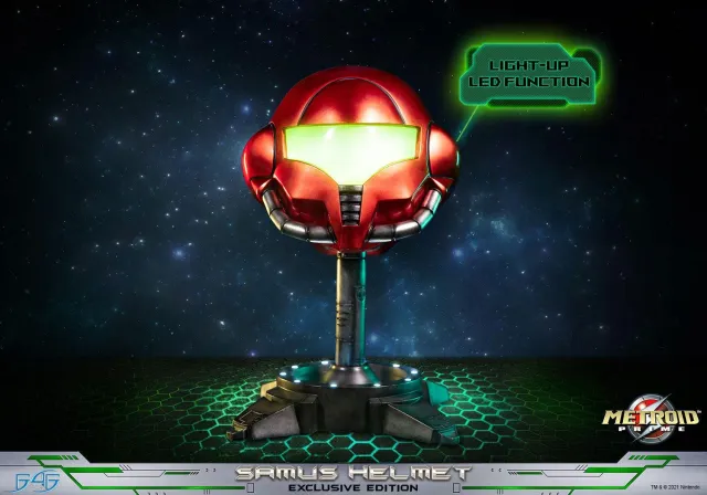 First 4 Figures Metroid Prime Samus Helmet replică cască Exclusive LED