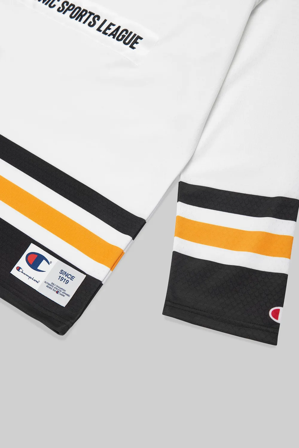 ESL Champion Patch Hockey Jersey tricou alb poliester