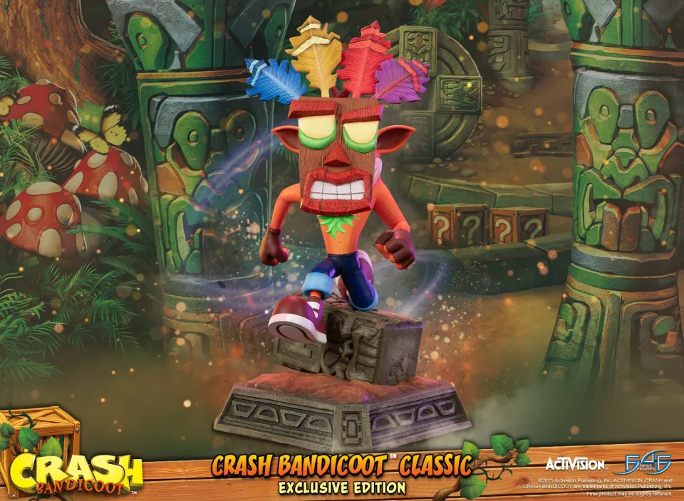 First 4 Figures Crash Classic statueta exclusiva Aku Aku