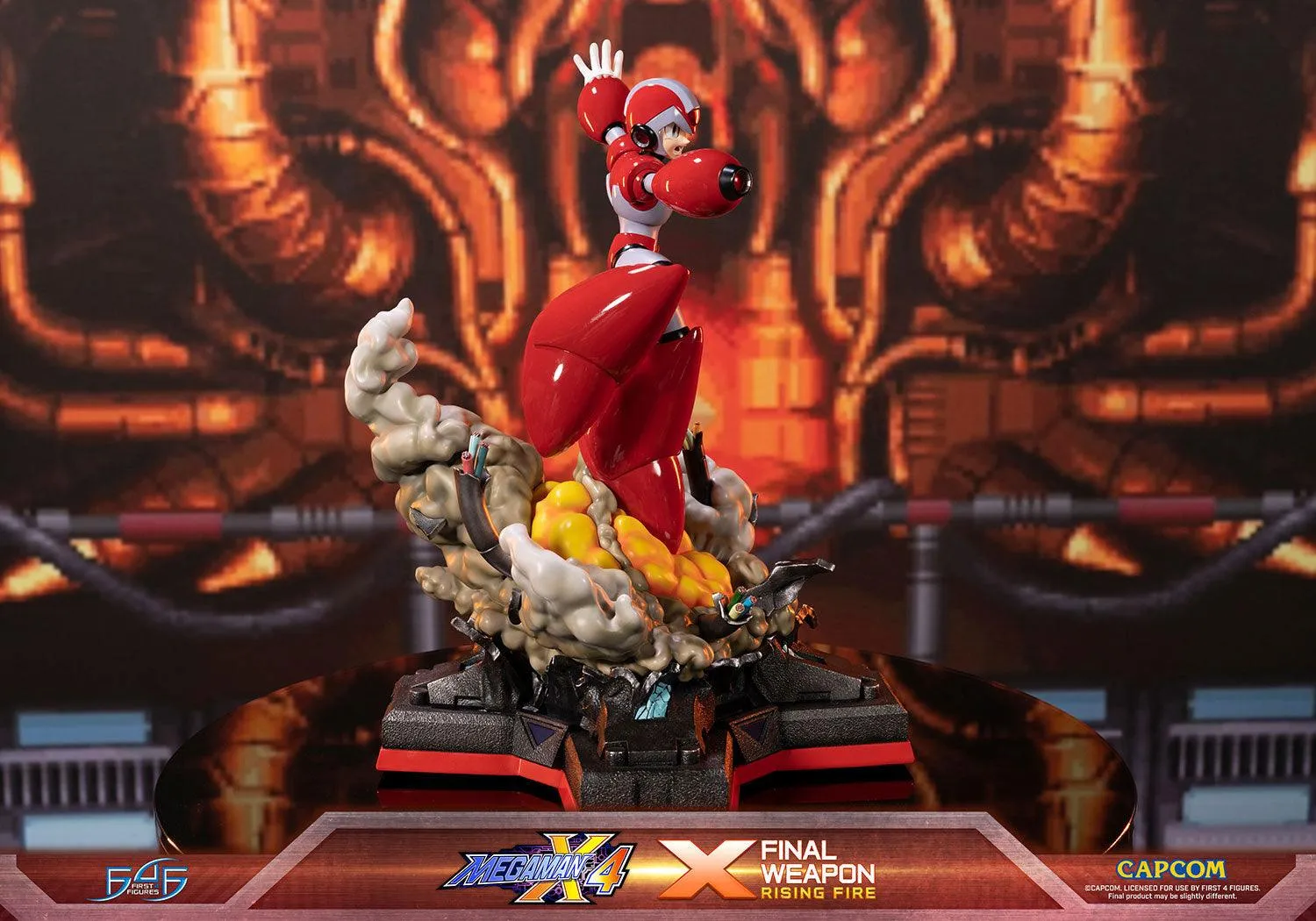 First 4 Figures Mega Man X4 X statuetă Rising Fire Final Weapon