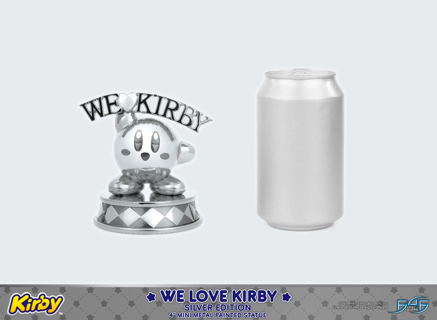 First 4 Figures Kirby We Love Kirby Silver statueta metal 10cm