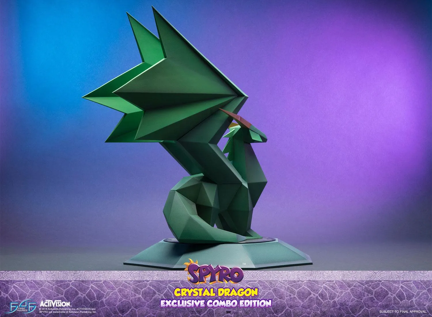 First 4 Figures Spyro Crystal Dragon statueta Exclusive Combo
