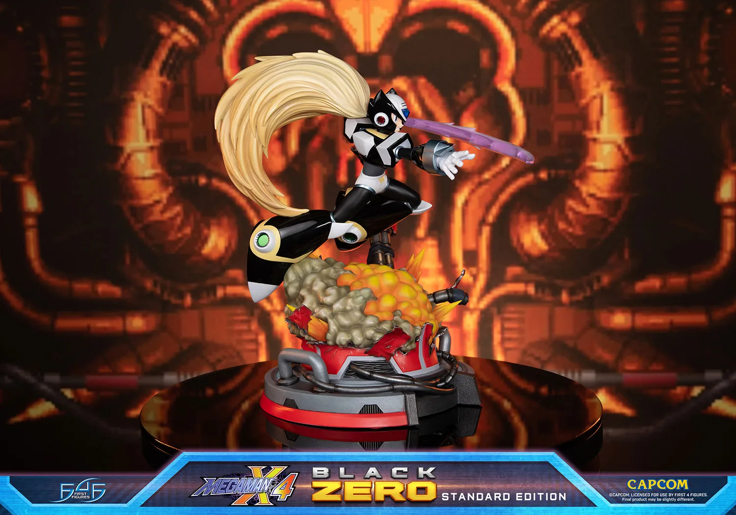 First 4 Figures Mega Man X Black Zero statuetă Standard 43cm