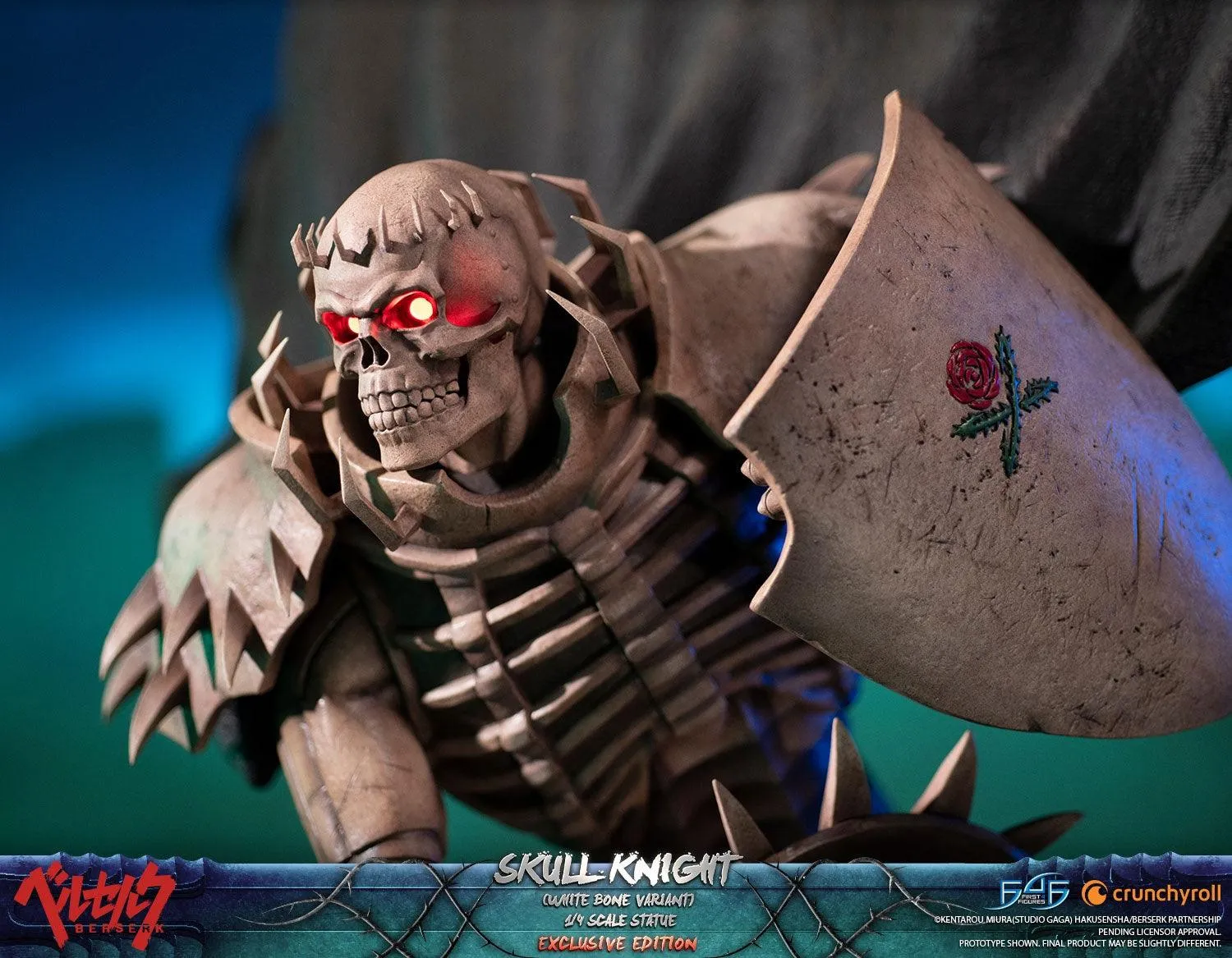 First 4 Figures Skull Knight White Bone statuie rășină