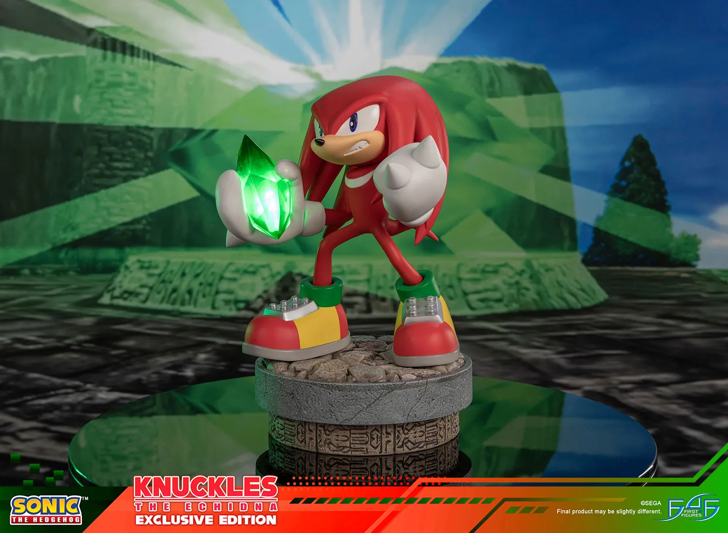 First 4 Figures Sonic Knuckles statuetă Exclusive Edition LED