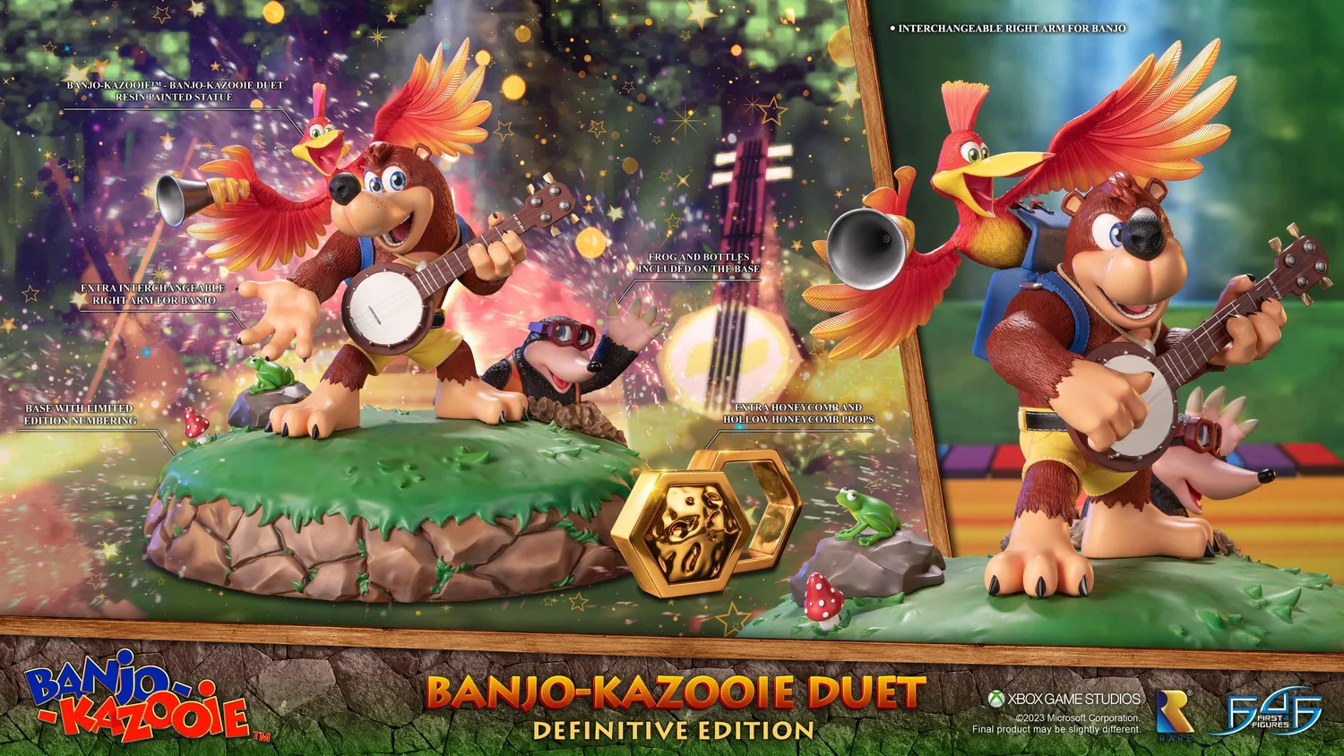First 4 Figures Banjo-Kazooie Duet Definitive statuetă rășină
