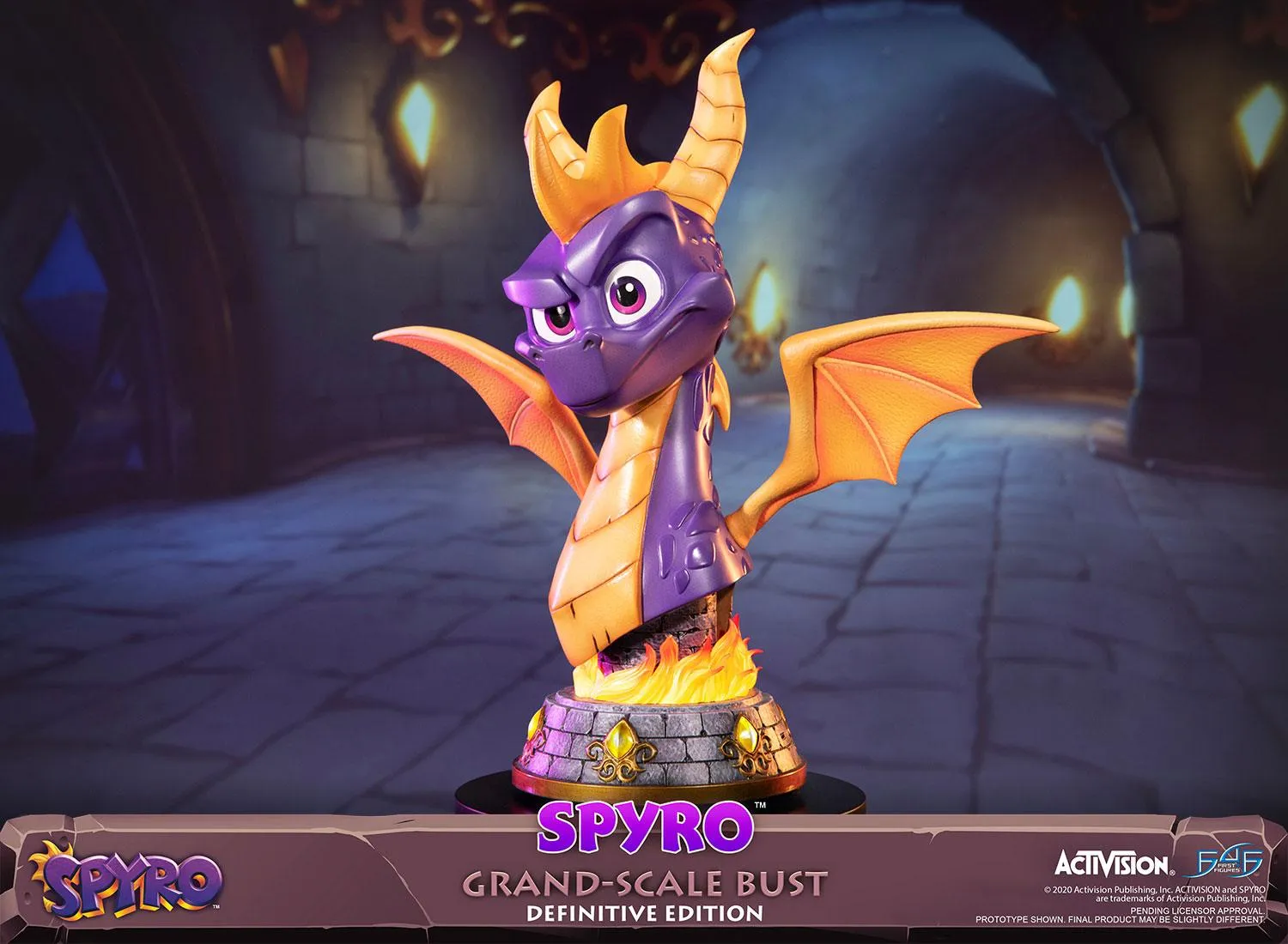 First 4 Figures Spyro Grand-Scale Bust statueta Definitive cu LED