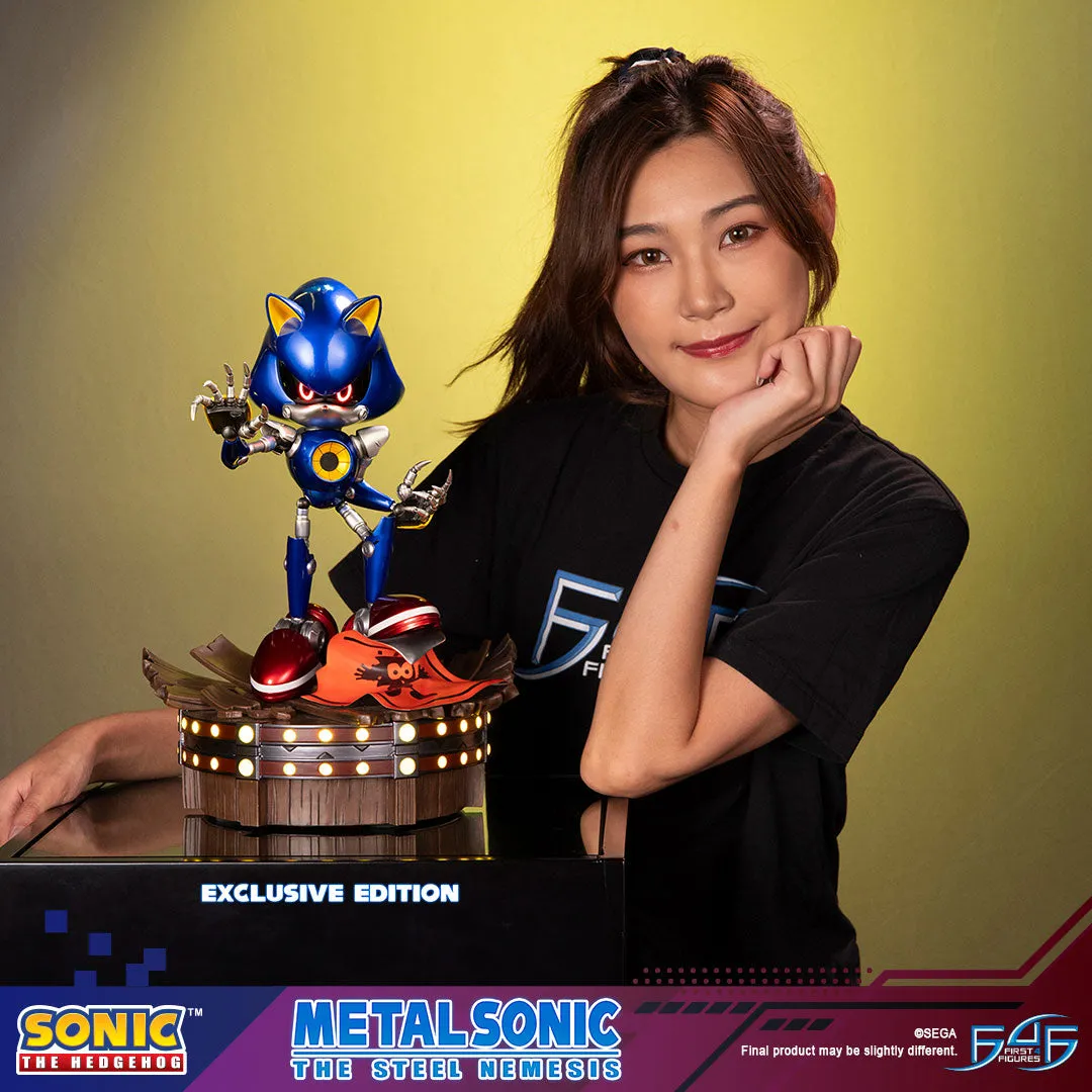 First 4 Figures Sonic Metal Sonic statuetă Exclusive Edition cu LED