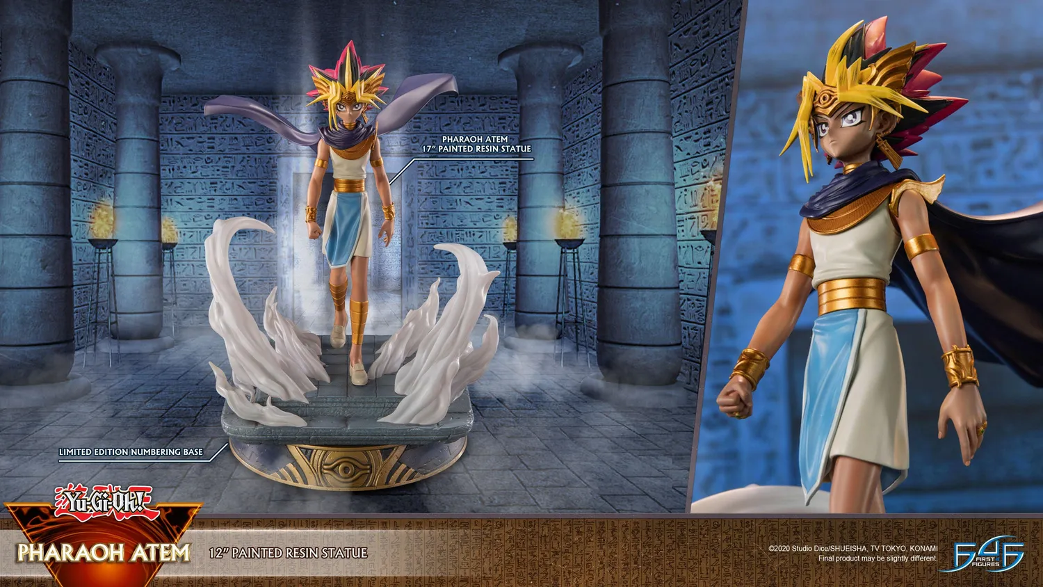 First 4 Figures Yu-Gi-Oh Pharaoh Atem statueta 29 cm