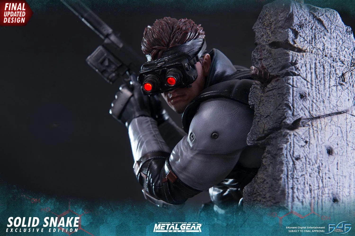 First 4 Figures Metal Gear Solid Solid Snake statuetă Exclusive LED