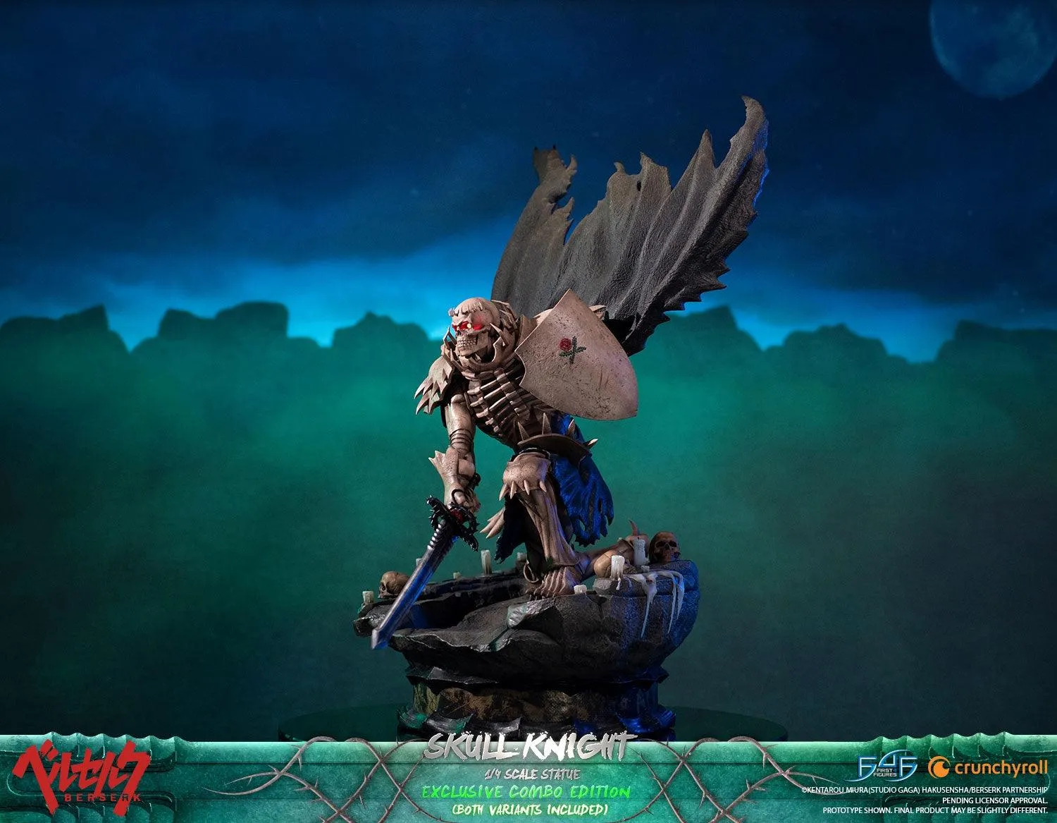 First 4 Figures Berserk Skull Knight statuetă combo exclusiv 2 buc