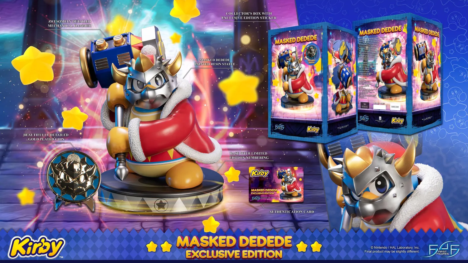 First 4 Figures Kirby Masked Dedede statuetă Exclusive Edition