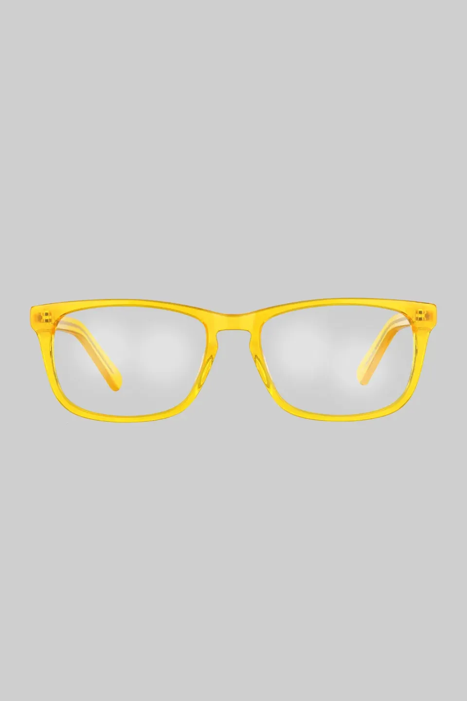 DreamHack Zenni Square Orange Warped ochelari portocaliu plastic