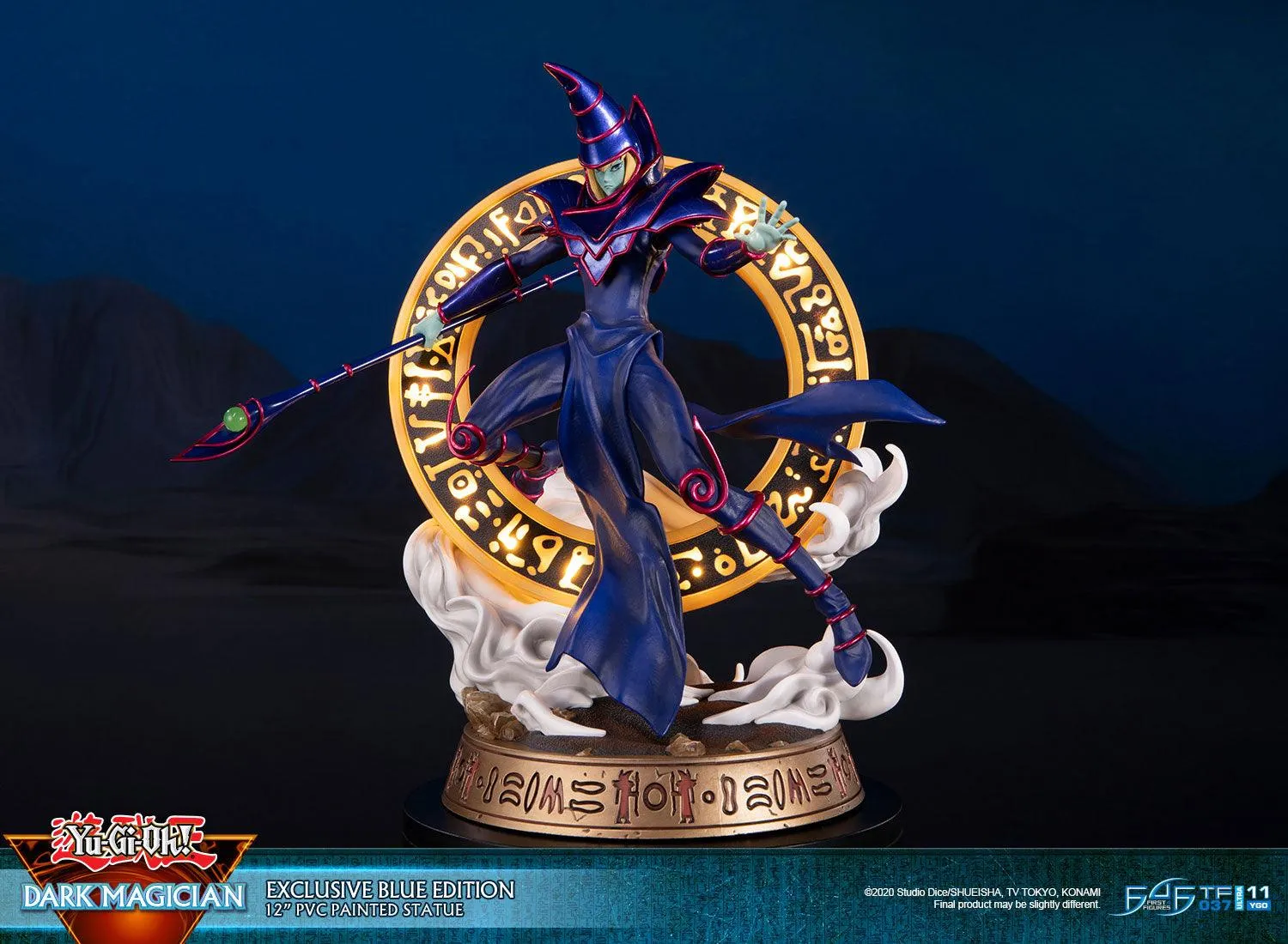 First 4 Figures Yu-Gi-Oh Dark Magician statueta Exclusive Blue