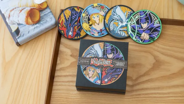 First 4 Figures Yu-Gi-Oh! set coastere 4 piese Blue-Eyes