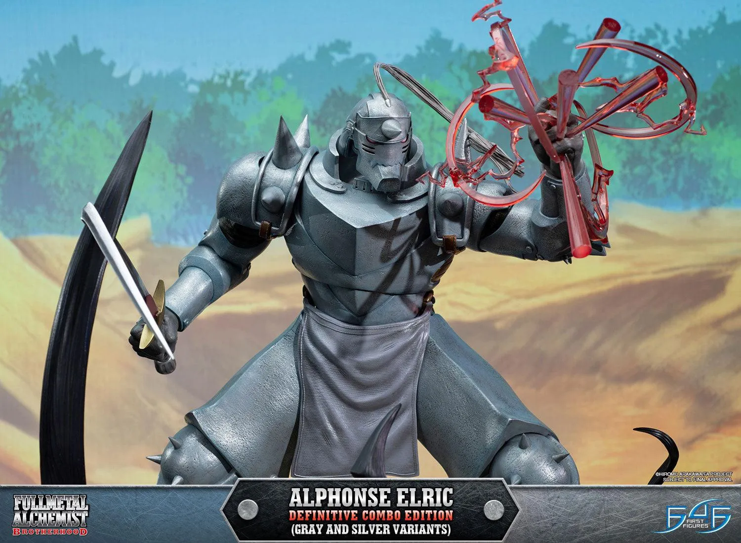 First 4 Figures Fullmetal Alphonse Elric statuetă Combo 2 variante