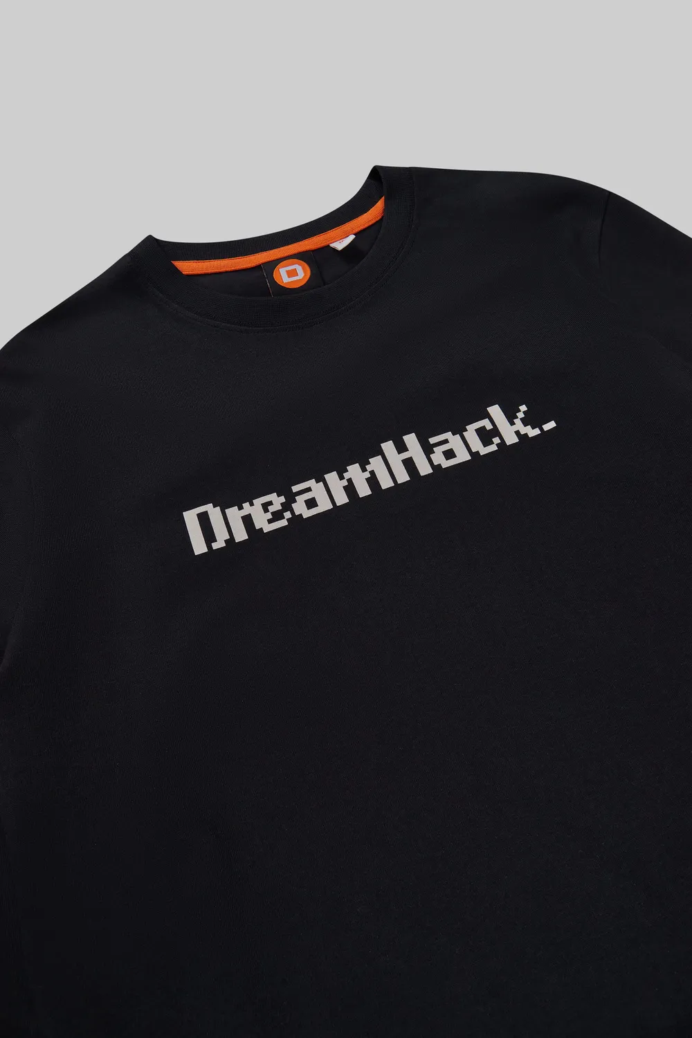 DreamHack Pixel Grind Logo tricou maneca lunga negru bumbac
