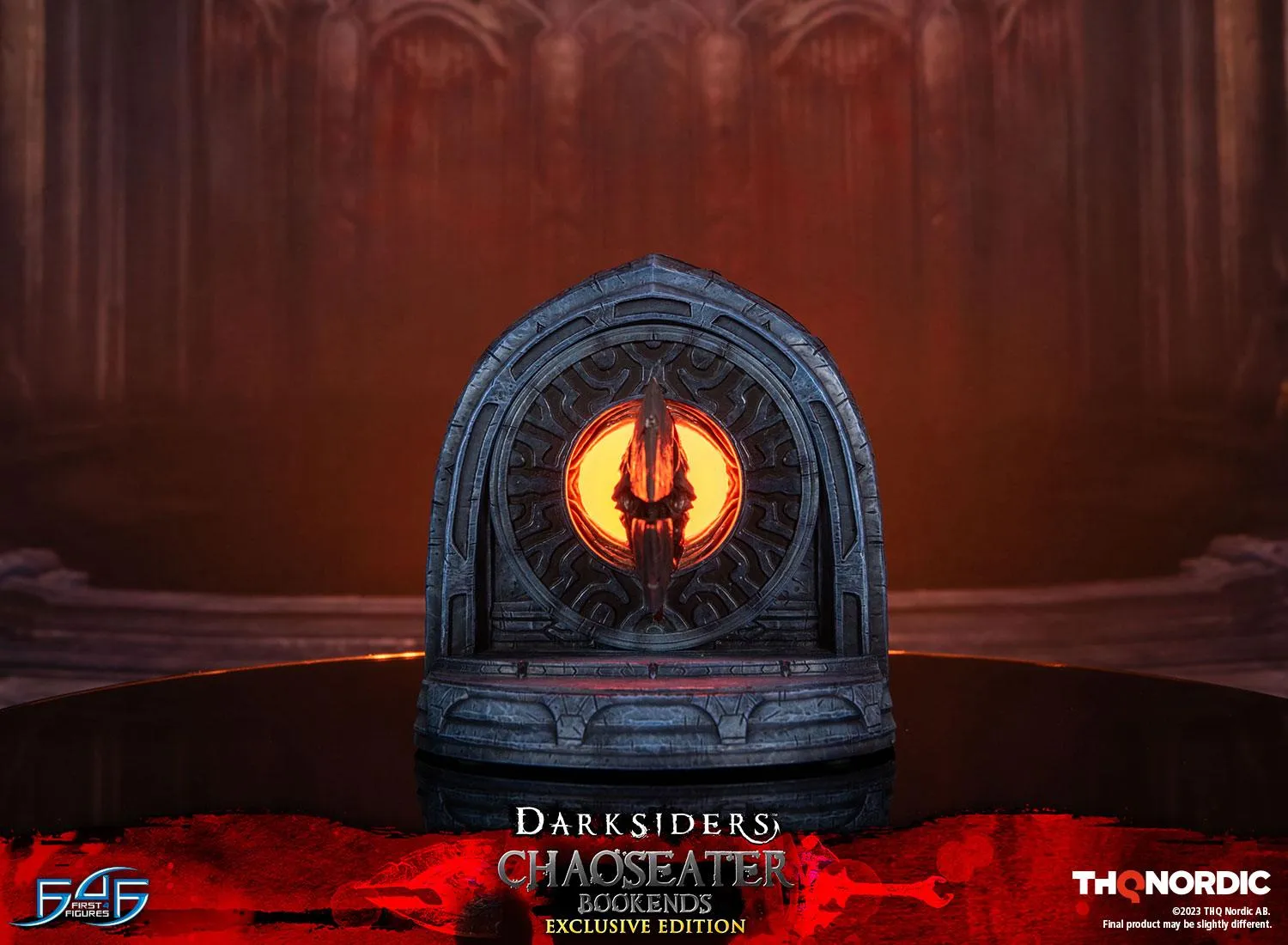 First 4 Figures Darksiders Chaoseater suport cărți Exclusive LED