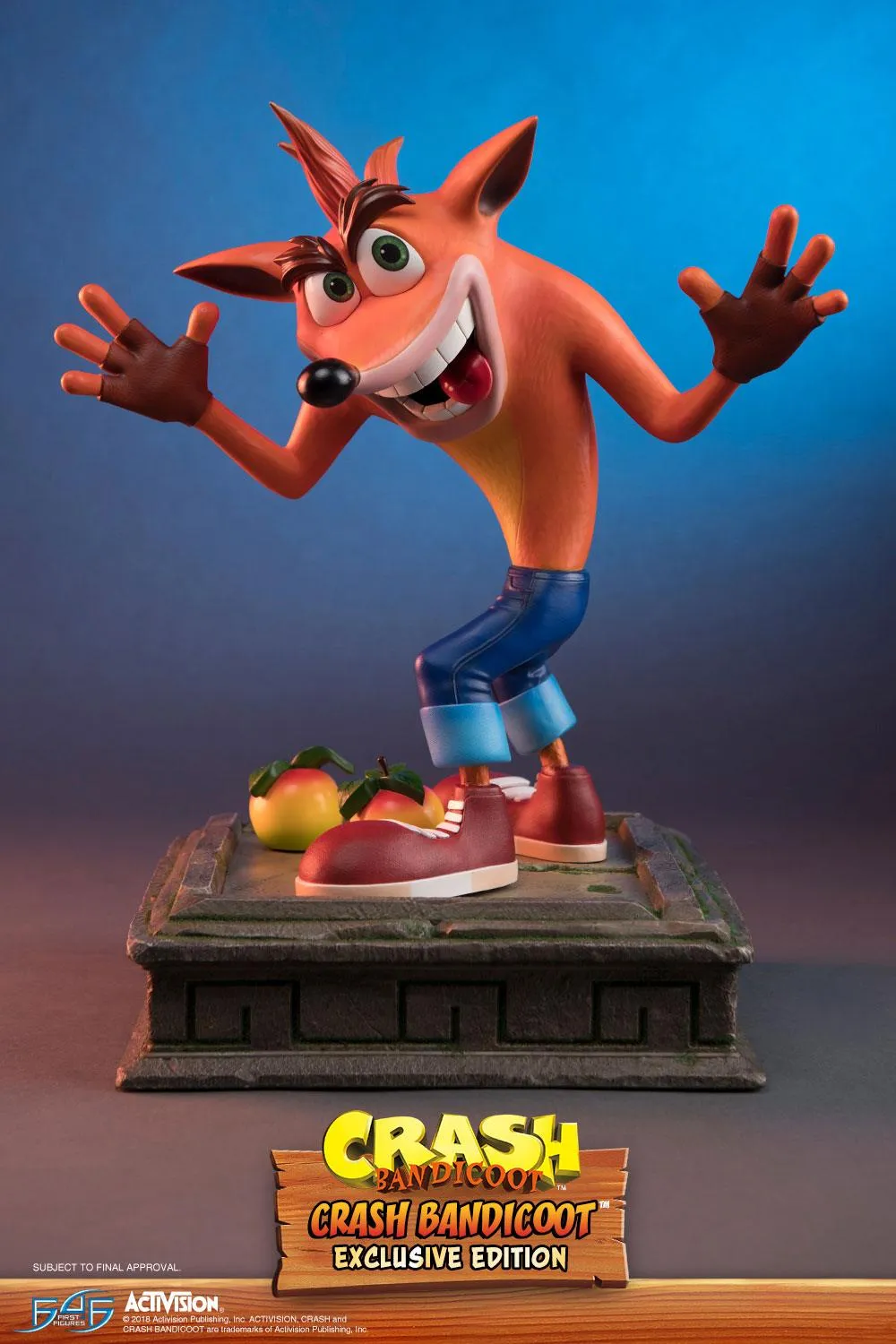 First 4 Figures Crash Bandicoot Crash statuetă rășină exclusivă