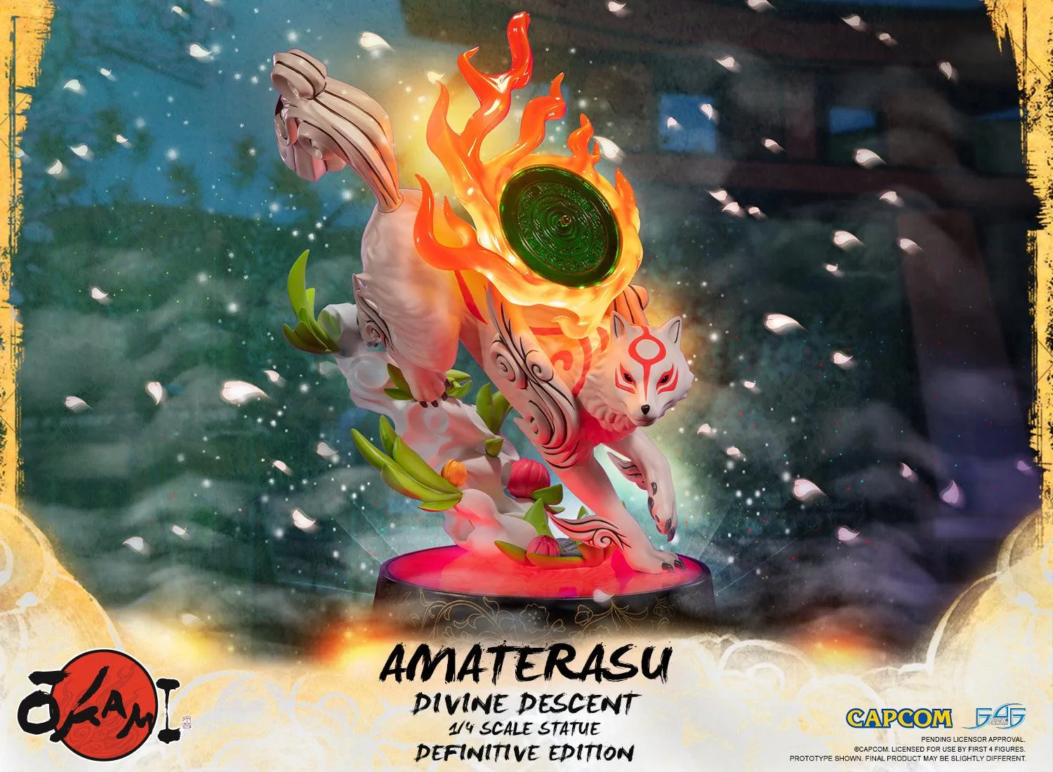 First 4 Figures Okami Amaterasu statueta Divine Descent