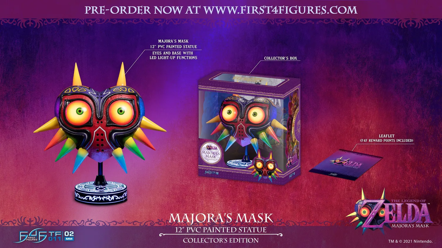 First 4 Figures Zelda Majora's Mask mască PVC Collector's LED