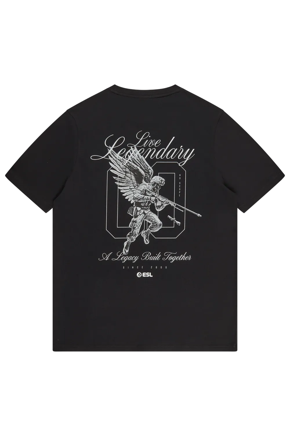 ESL Live Legendary tricou No Scope negru bumbac 220 GSM