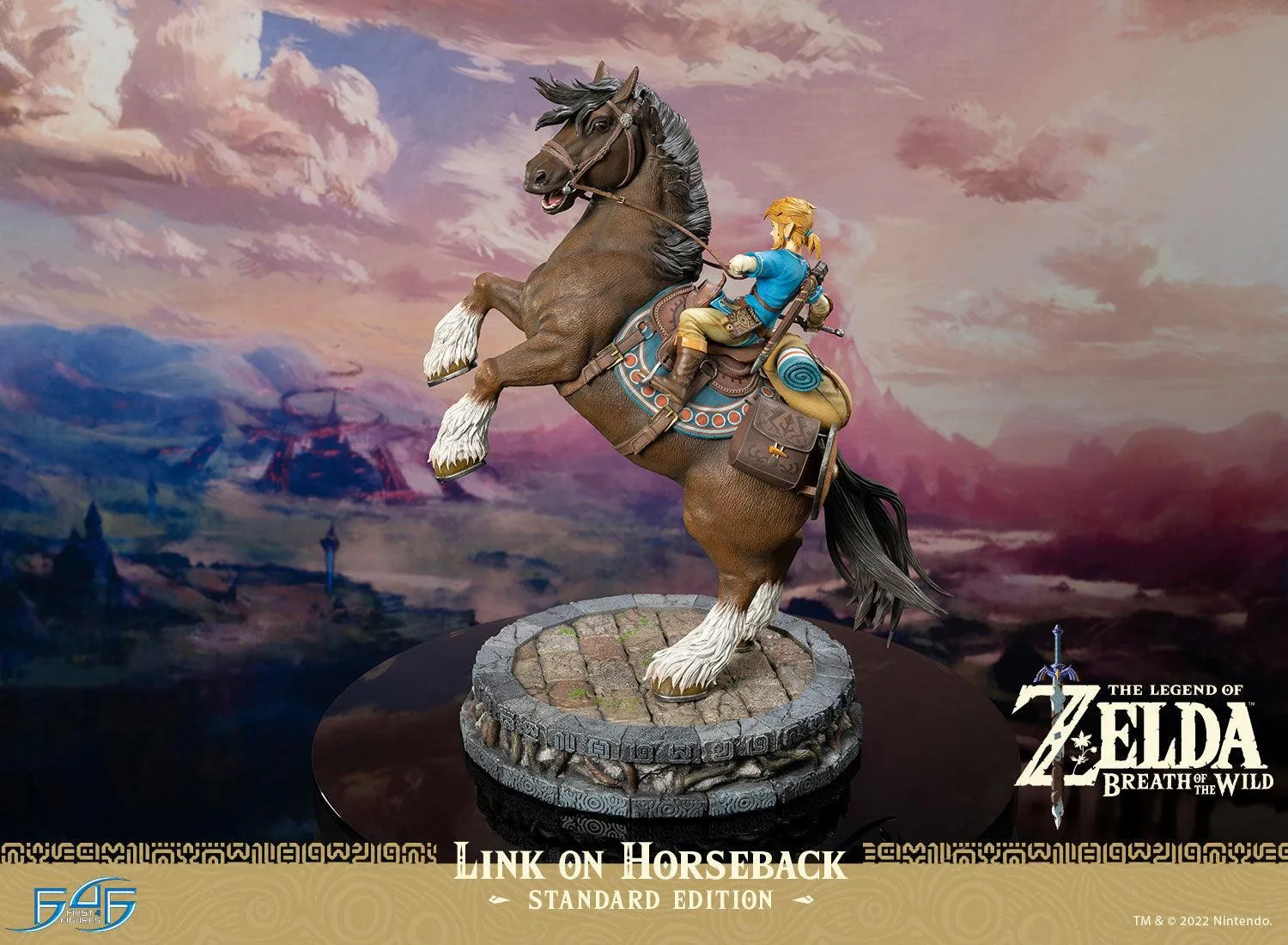 First 4 Figures Breath of the Wild Link on Horseback statuetă rășină Standard