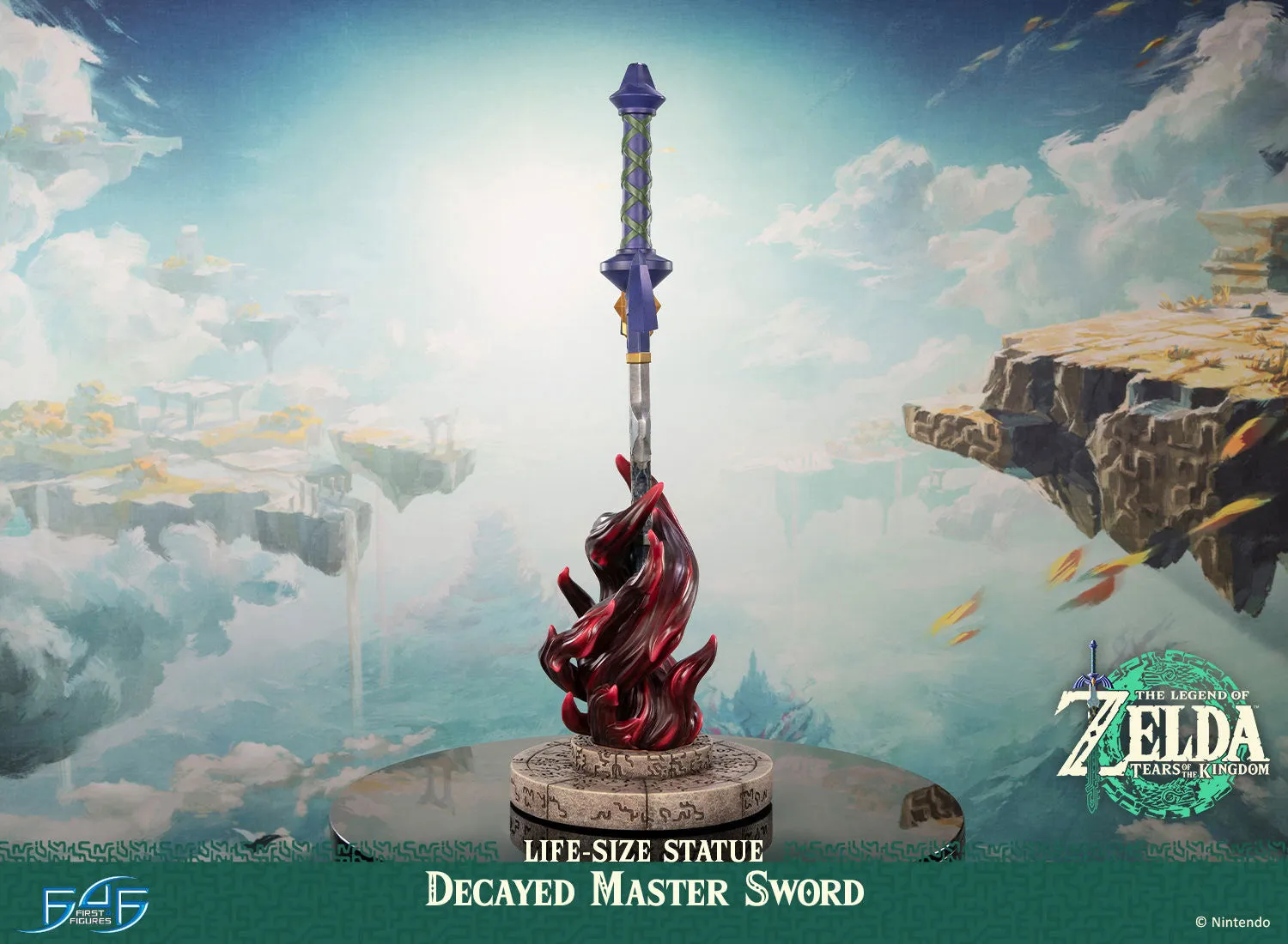 First 4 Figures Zelda Decayed Master Sword statuie life-size