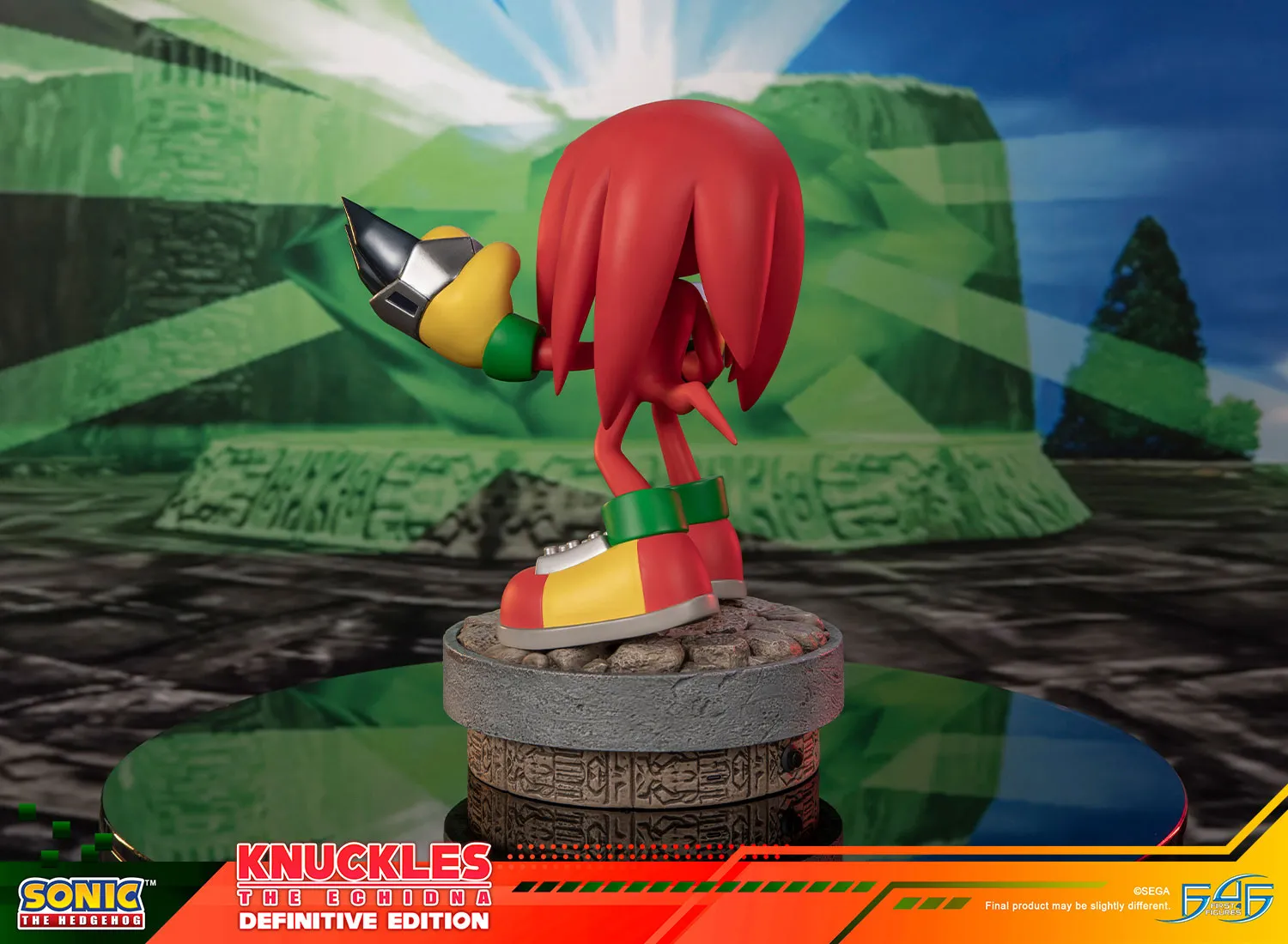 First 4 Figures Sonic Knuckles statueta Definitive LED smarald