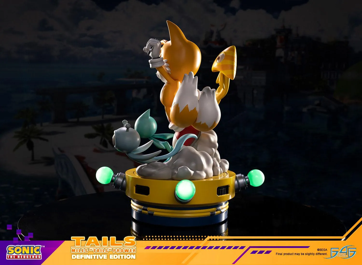 First 4 Figures Sonic Tails Definitive Edition statuetă rășină LED