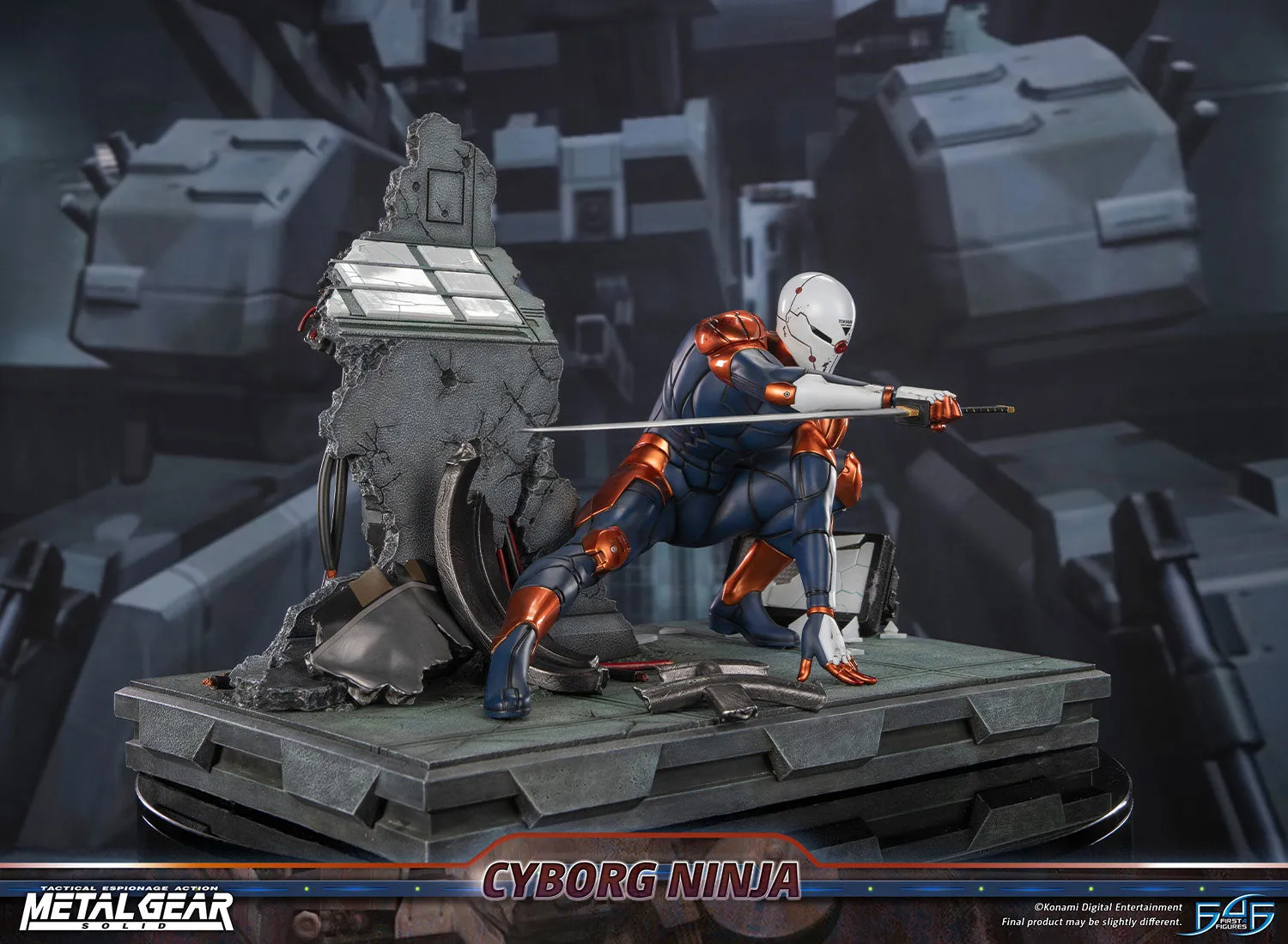 First 4 Figures Metal Gear Cyborg Ninja statuetă Gray Fox