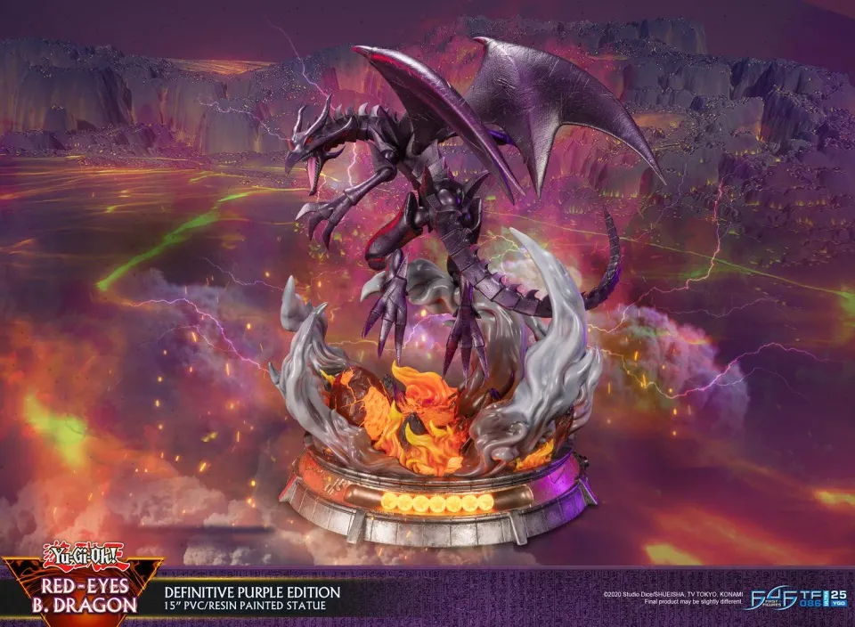 First 4 Figures Yu-Gi-Oh! Red-Eyes B. Dragon statuetă Definitive Purple