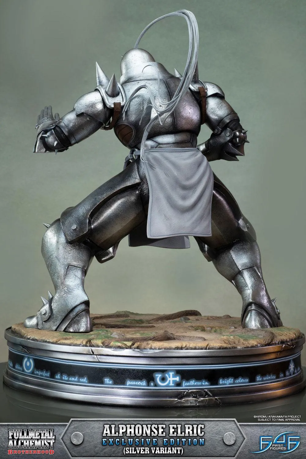 First 4 Figures Alphonse Elric statueta Exclusive Silver Variant rasina