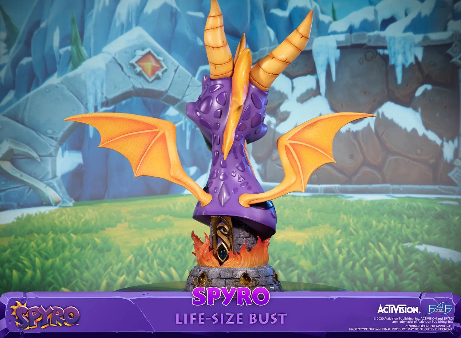 First 4 Figures Spyro Dragon bust Standard rășină mărime naturală