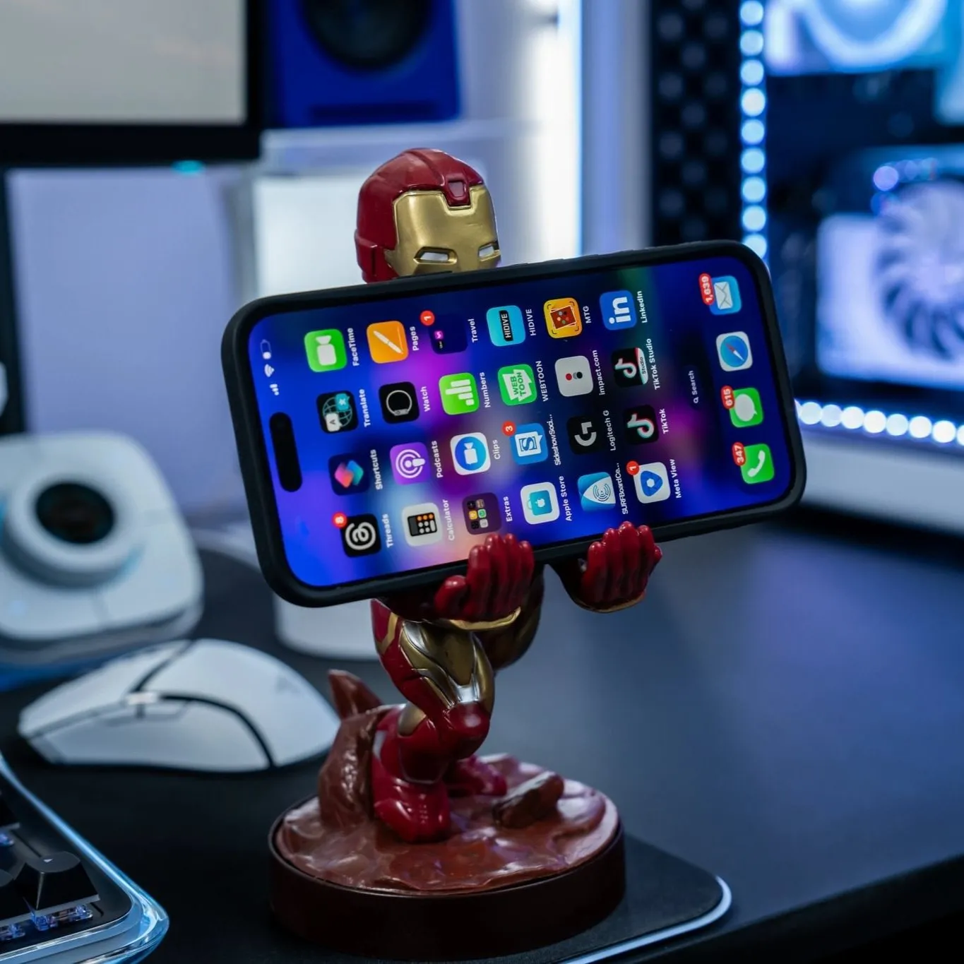 Exquisite Gaming Cable Guys suport controller Iron Man Marvel