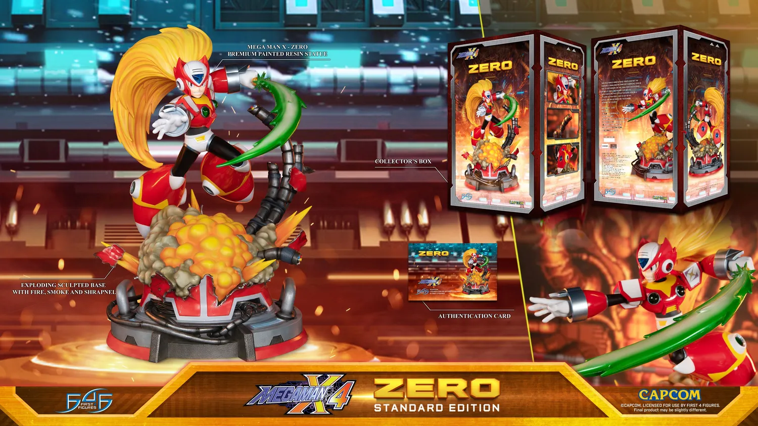 First 4 Figures Mega Man X Zero statuetă Standard 43 cm