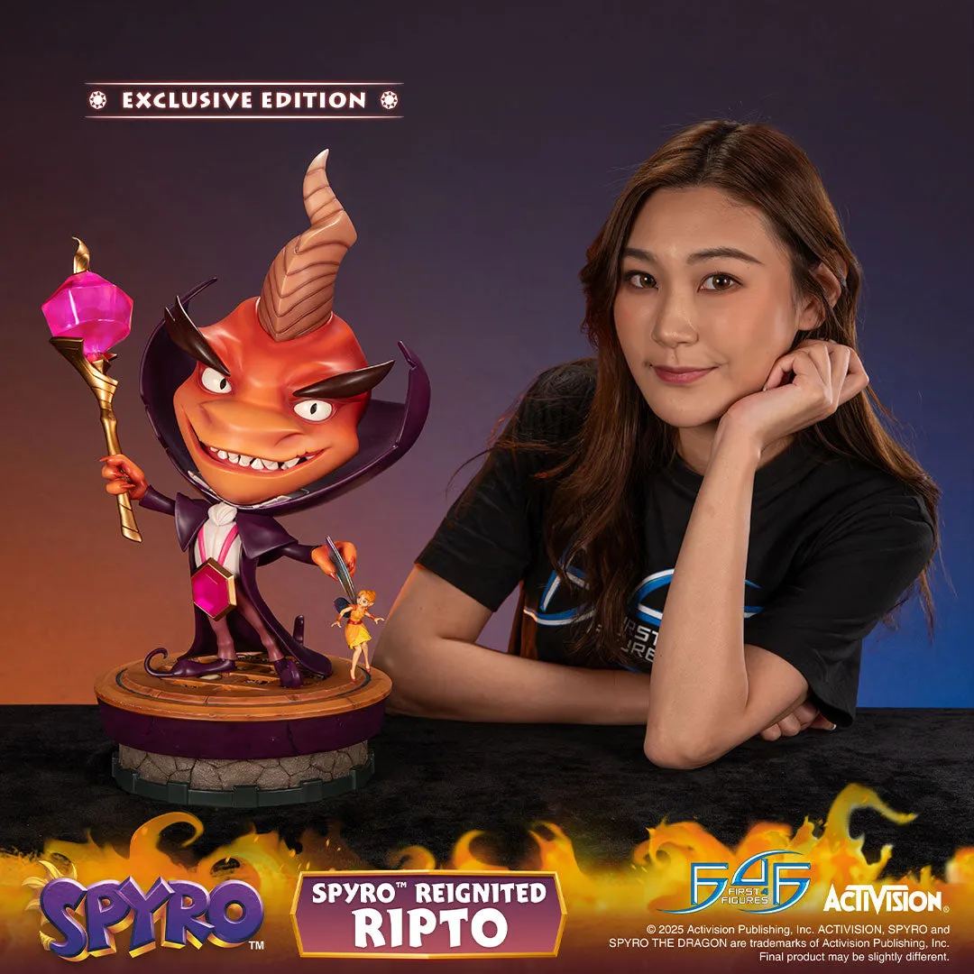 First 4 Figures Spyro Ripto statueta rasina exclusiva LED