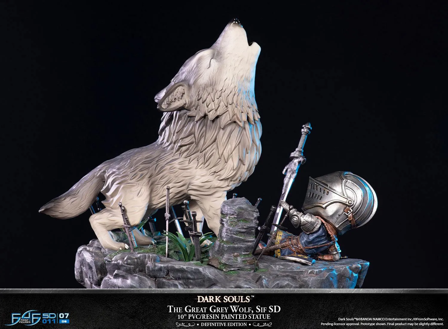 First 4 Figures Dark Souls Great Grey Wolf Sif SD statueta PVC