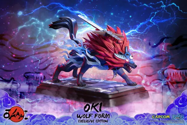 First 4 Figures Okami Oki statuetă Wolf Form Exclusive LED