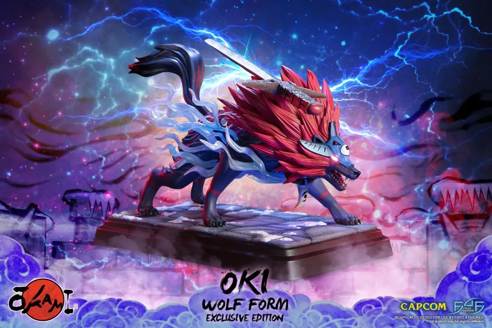 First 4 Figures Okami Oki statuetă Wolf Form Exclusive LED